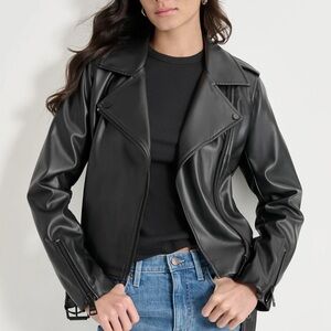 DKNY Women's Faux Leather Jacket